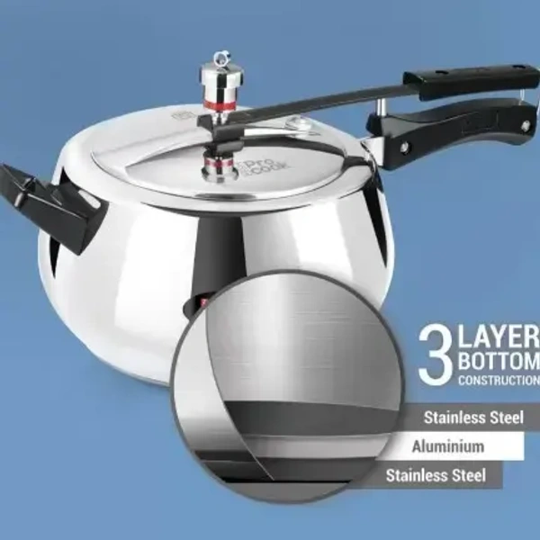 MILTON Milton Triply Stainless Steel Inner Lid Pressure Cooker - 2 Ltr