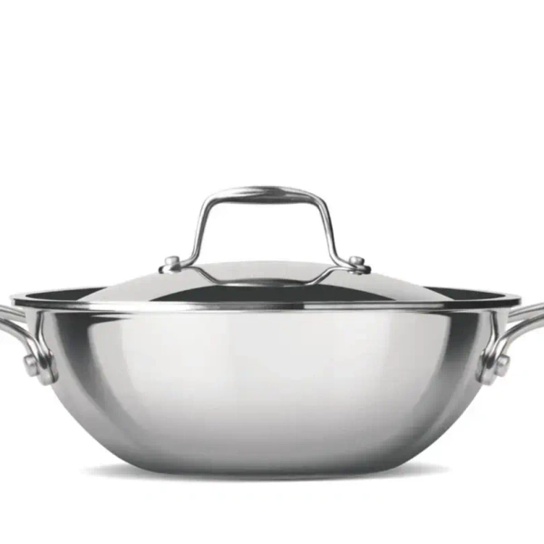 MILTON Milton Triply Stainless Steel Kadhai With Lid 20 Cm - Base Variant