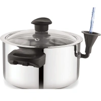 Nanonine NanoNine Stainlesss Steel Double Wall Milk Boiler - 1 Ltr