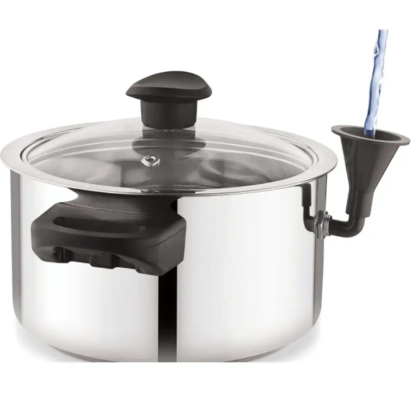 Nanonine NanoNine Stainlesss Steel Double Wall Milk Boiler - 1 Ltr