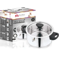 Nanonine NanoNine Stainlesss Steel Double Wall Milk Boiler - 1 Ltr