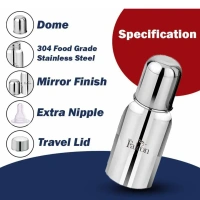 FALCON PddFalcon Stainless Steel Baby Feeding Bottle 220 ml