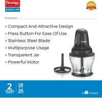 PRESTIGE Prestige Pec 4.0 Multi-Purpose Electric Chopper 250 Watts - Base Variant