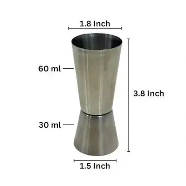 Silver Round Stainless Steel Peg Glass