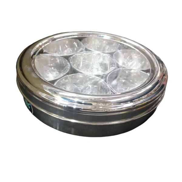 Stainless Steel C-Through Masala Box Size 9