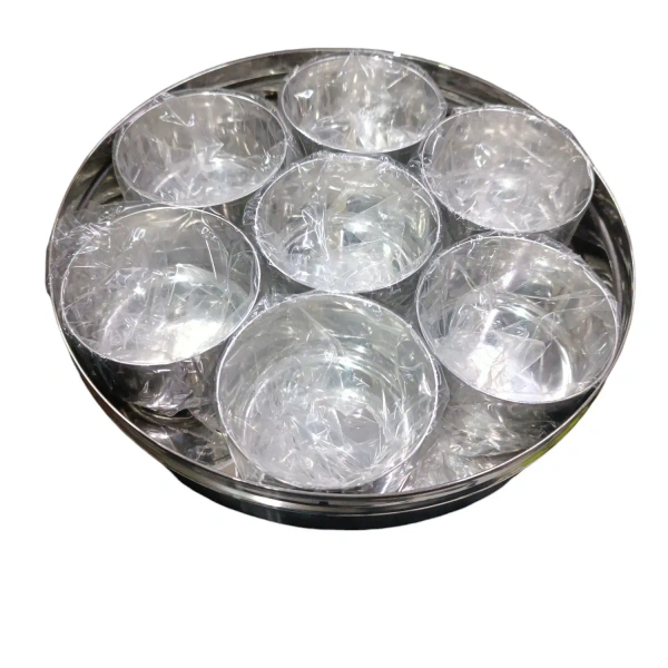 Stainless Steel C-Through Masala Box Size 9