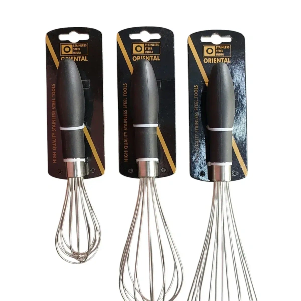Stainless Steel Dolphin Whisk - 8"