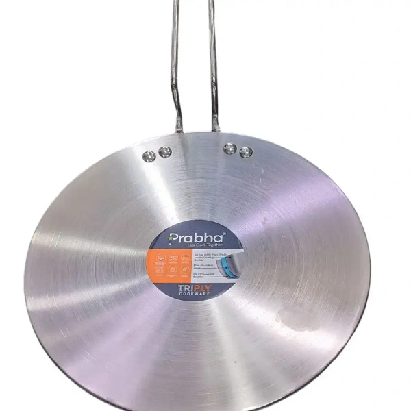 Stainless Steel Tri Ply Roti Tawa - 26cm