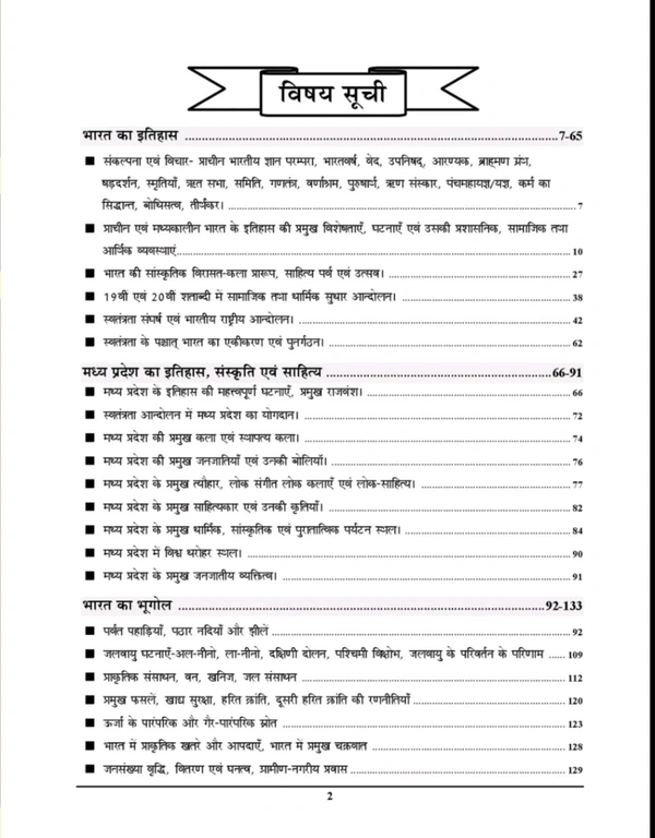 Youth Publication Hindi Medium) MPPSC General
Studies Chapterwise Solved Papers 5050
Objective Question 2024-25