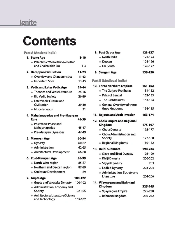 Arihant Publication Ignite Topicwise MCQs Indian History For UPSC & State Pre Pcs Exams | English Medium
