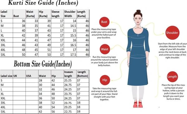 Gosriki Women Cotton Blend Kurta Palazzo Attached Dupatta Set - XXL