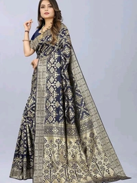 Banarasi Silk Saree With Blouse Piece - Pelorous