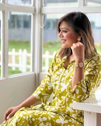 DEVDHAM 
Women Cotton Rayon Kurta Palazzo Set