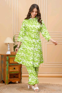 Devdham DEVDHAM
Women Cotton Rayon Kurta Palazzo Set - XL