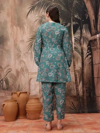 Sangria Floral Print 2-Piece Co-Ords - XXL