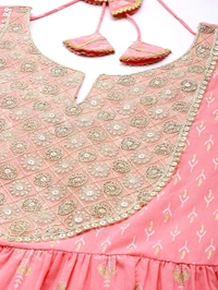 LIBAS Women Cotton Blend Kurta Palazzo Set - XS