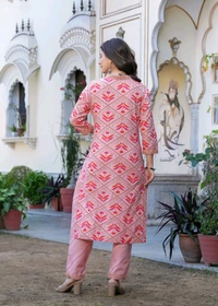 KJFAB Women Kurta Pant Set - XXL