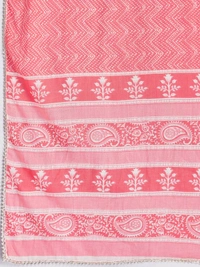 VBUYZ Women Pure Cotton Kurta Pant Dupatta Set - L