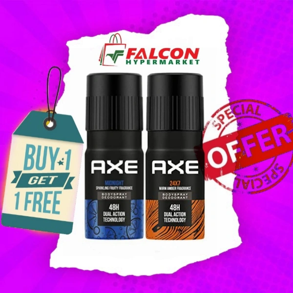 Axe Midnight + 24×7 Buy  Get 1 Free - 150