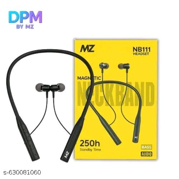 BY MZ NB111 Wireless Magnetic Neckband with 25H Playback, HD Sound & Bluetooth 5.1