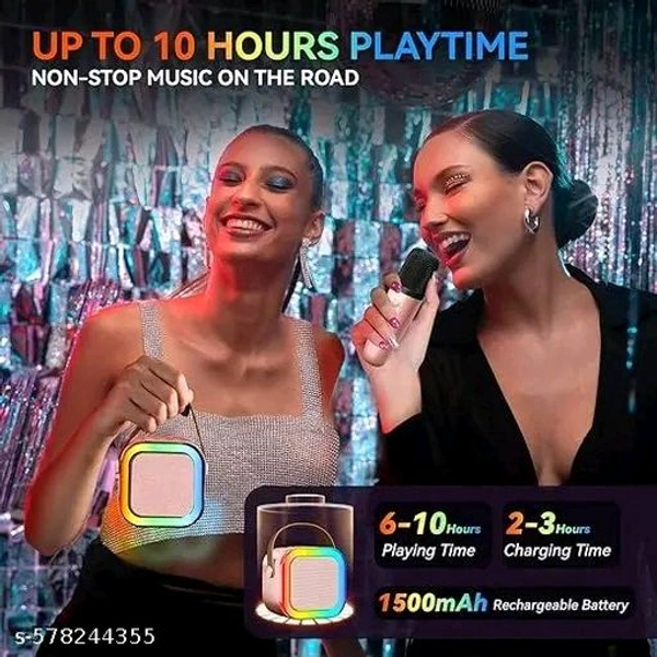 K12 Rechargeable Karaoke Speaker with FM, USB & Mic Port