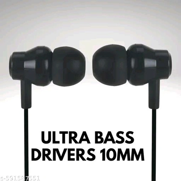 BT SPORTS Bluetooth Earphones Wireless Neckband | BT Sport Headset with Mic | 15H Playtime, Adjustable Fit, High Bass & Durable Braided Cable - Black