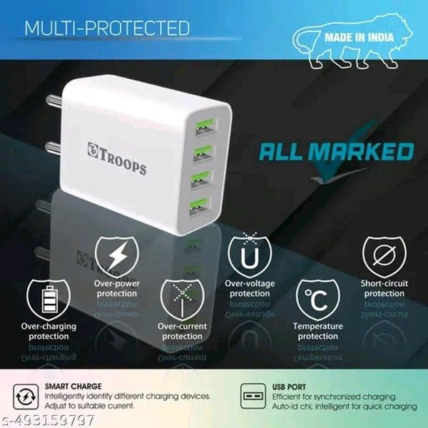 Mobile Chargers*
Cable Length: 1 Mtr - White