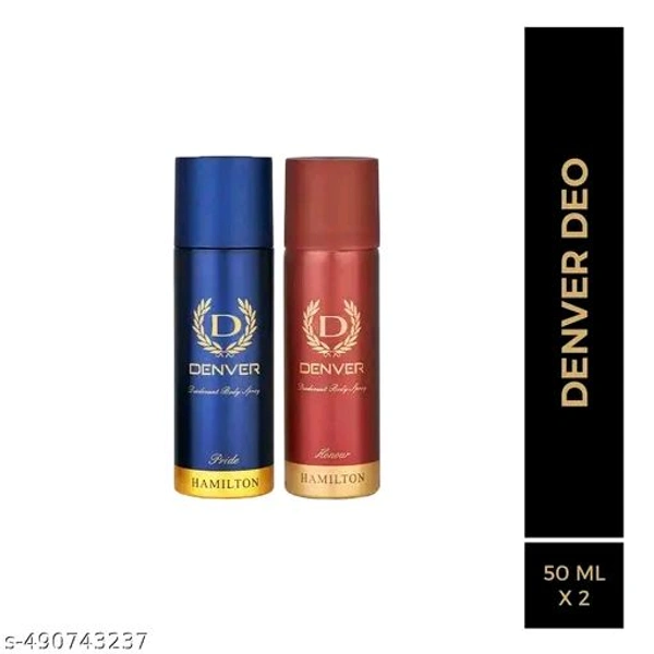 Pride and Honour Nano Travel Size Pack Deo Perfume Body Spray - For Men (50ml X 2