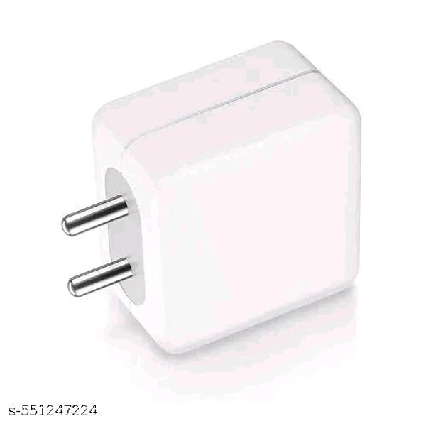 Ultra Fast 65 Watt Type-C Charger Adapter Mobile Charger, Charger for Mobile with Detachable Red & White Cable, 1 Meter Type C Cable