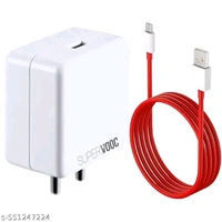 Ultra Fast 65 Watt Type-C Charger Adapter Mobile Charger, Charger for Mobile with Detachable Red & White Cable, 1 Meter Type C Cable