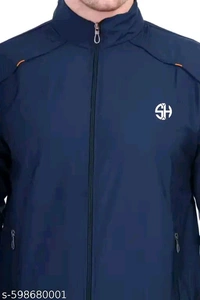 NAVY PREMIUM BIKER JACKET FOR MEN - L