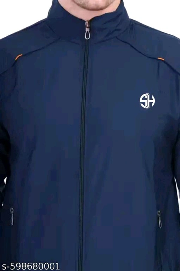 NAVY PREMIUM BIKER JACKET FOR MEN - XL