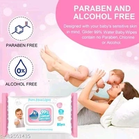 Glider Natural Care Sensitive 99% Water Based Baby Wipes with Aloe Vera and Vitamin E ( Pack of 3 ( 240 Wipes )