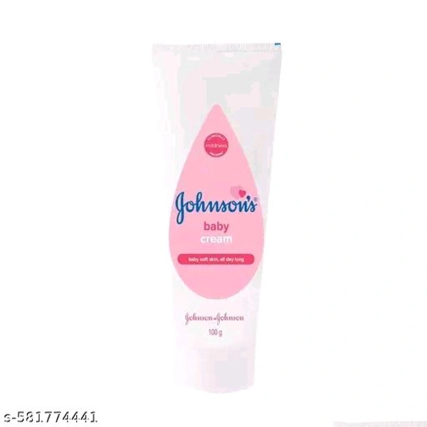 Baby Oil Johnson's Baby Oil with Vitamin E 100ml & Baby Cream 100g (Pack of 2)