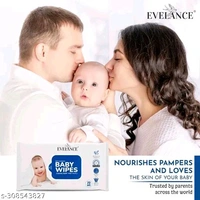 Caring Baby Wet Wipes with lid, 72 Pcs (Aloe Vera, Pack of 9) (648 Wipes)