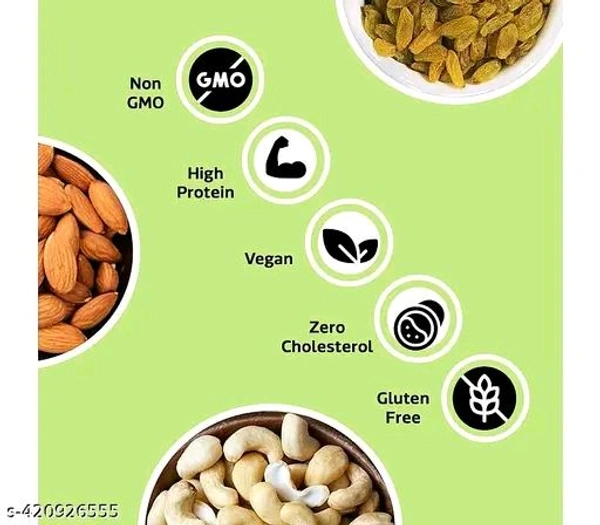 ( 100gms each )Girdhari Mix Nuts Cashew, raisins and Almonds || 300gm