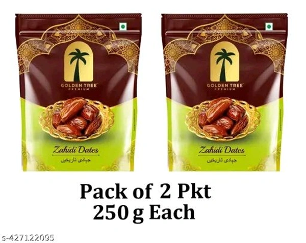 100% Pure Selected Premium Organic Handpicked Khajoor Dates (2 X 250 g )