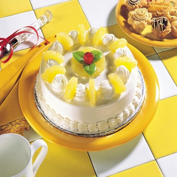 Pineapple Fruit Cake - 1 Pound, Making Time 2 Hours, Order Time-11Am To 6Pm