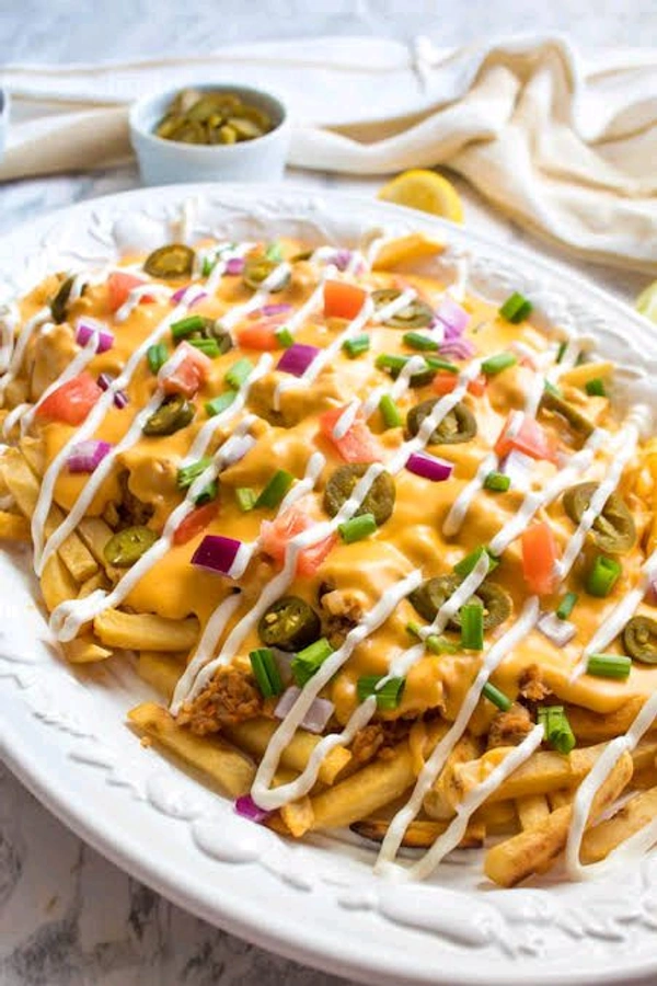 Baba Cafe & Vaishno Dhaba Loaded Cheese Fries {Baba Cafe}