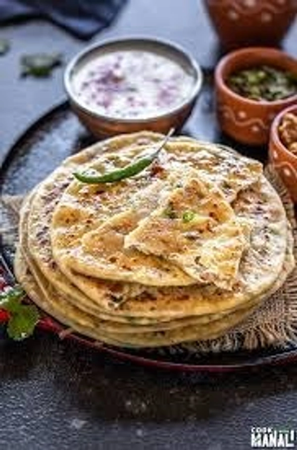 2 Paneer Prantha +Achar + Dahi