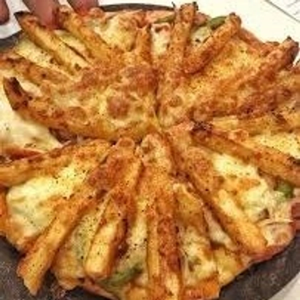PERI PERI FRIES PIZZA {Cheesy Cafe} - Large