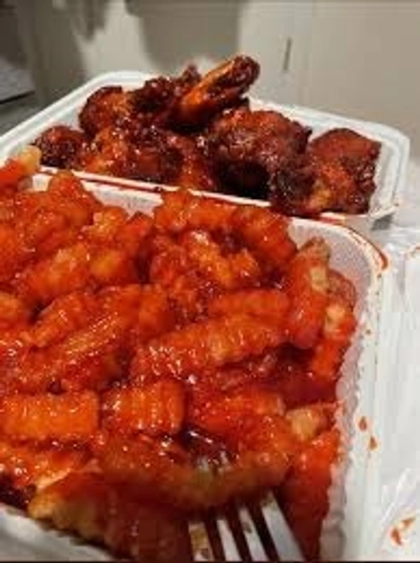 Red Sauce Fries   {Cheese Cafe}