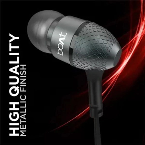 boAt Bassheads 220 Wired in Ear Earphones - Black, New