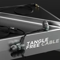 boAt Bassheads 220 Wired in Ear Earphones - Black, New