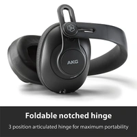 AKG K361BT Bluetooth Wireless Over Ear Headphones with Mic - Black, New