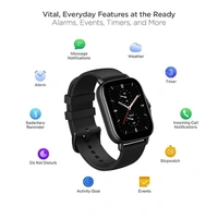 Amazfit GTS 2e Smart Watch - Black - Black