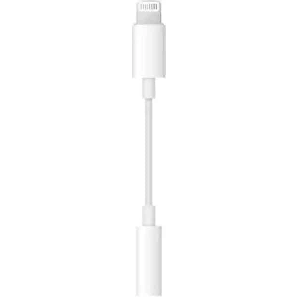 Apple Lightning to 3.5mm Headphone Jack Adapter - White, New