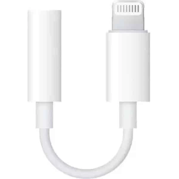 Apple Lightning to 3.5mm Headphone Jack Adapter - White, New