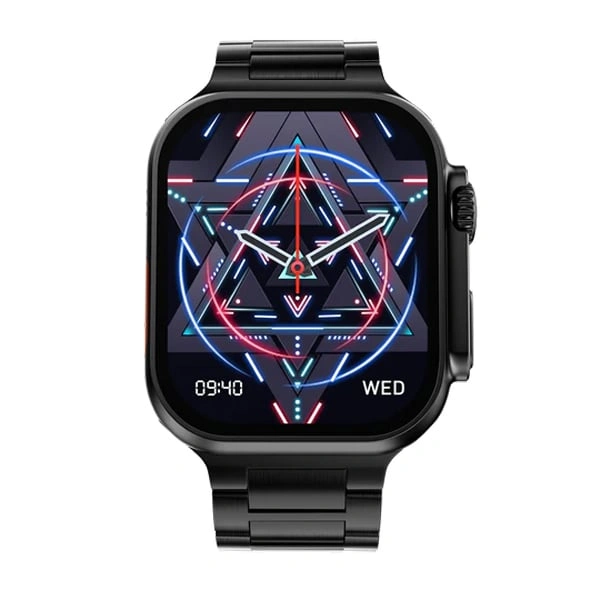 Fire-Boltt Dapper’s 54.61 mm IPS Big Screen Smartwatch - Black Chain Metal - Black, New