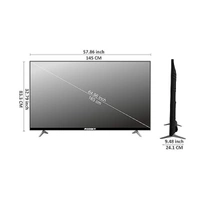 Foxsky 65FS-VS 165 cm (65 inches) 4K Ultra HD Smart LED TV - Black, New